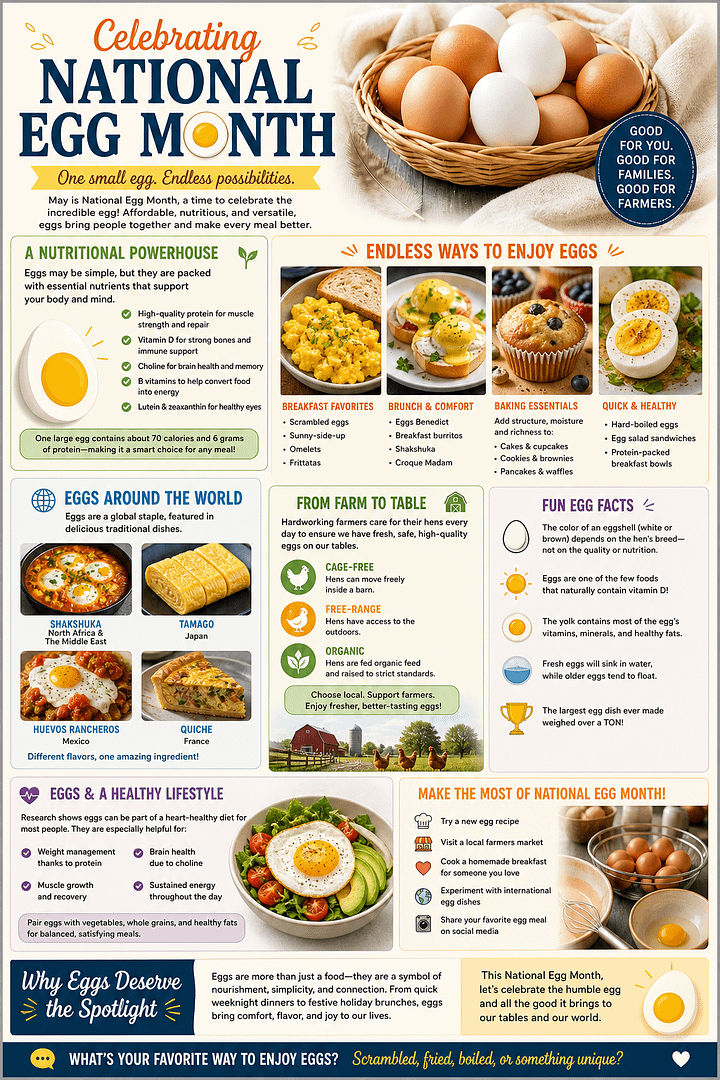 🥚 National Egg Month: Celebrating One of Nature’s Most Perfect Foods 1 1af41824 c8e0 4b49 82c0 35cc71f8ac85