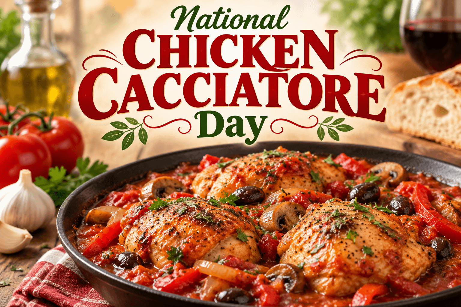 National Chicken Cacciatore Day: Celebrating a Rustic Italian Classic 4 National Chicken Cacciatore Day: Celebrating a Rustic Italian Classic
