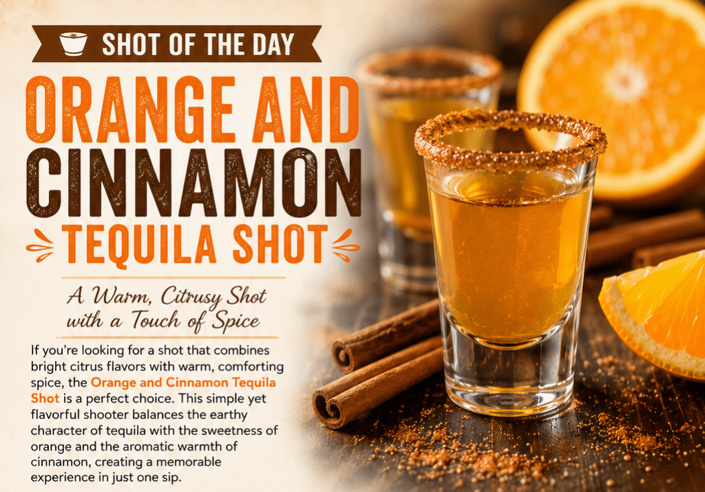 Shot of the Day: Orange and Cinnamon Tequila Shot 1 13d8fabc f959 478c 8868 724a70ab7185