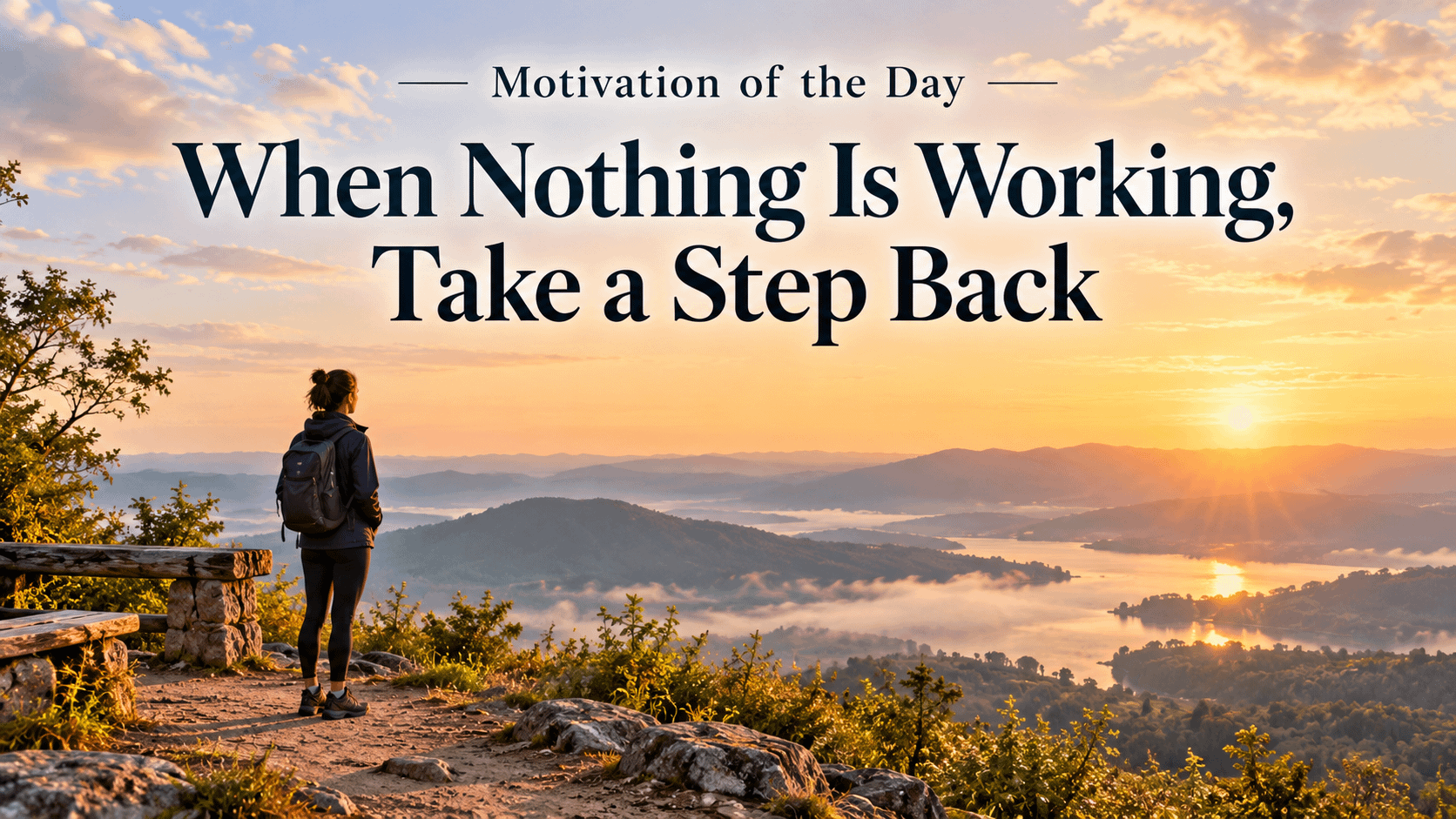 Motivation of the Day: When Nothing Is Working, Take a Step Back 4 Motivation of the Day: When Nothing Is Working, Take a Step Back