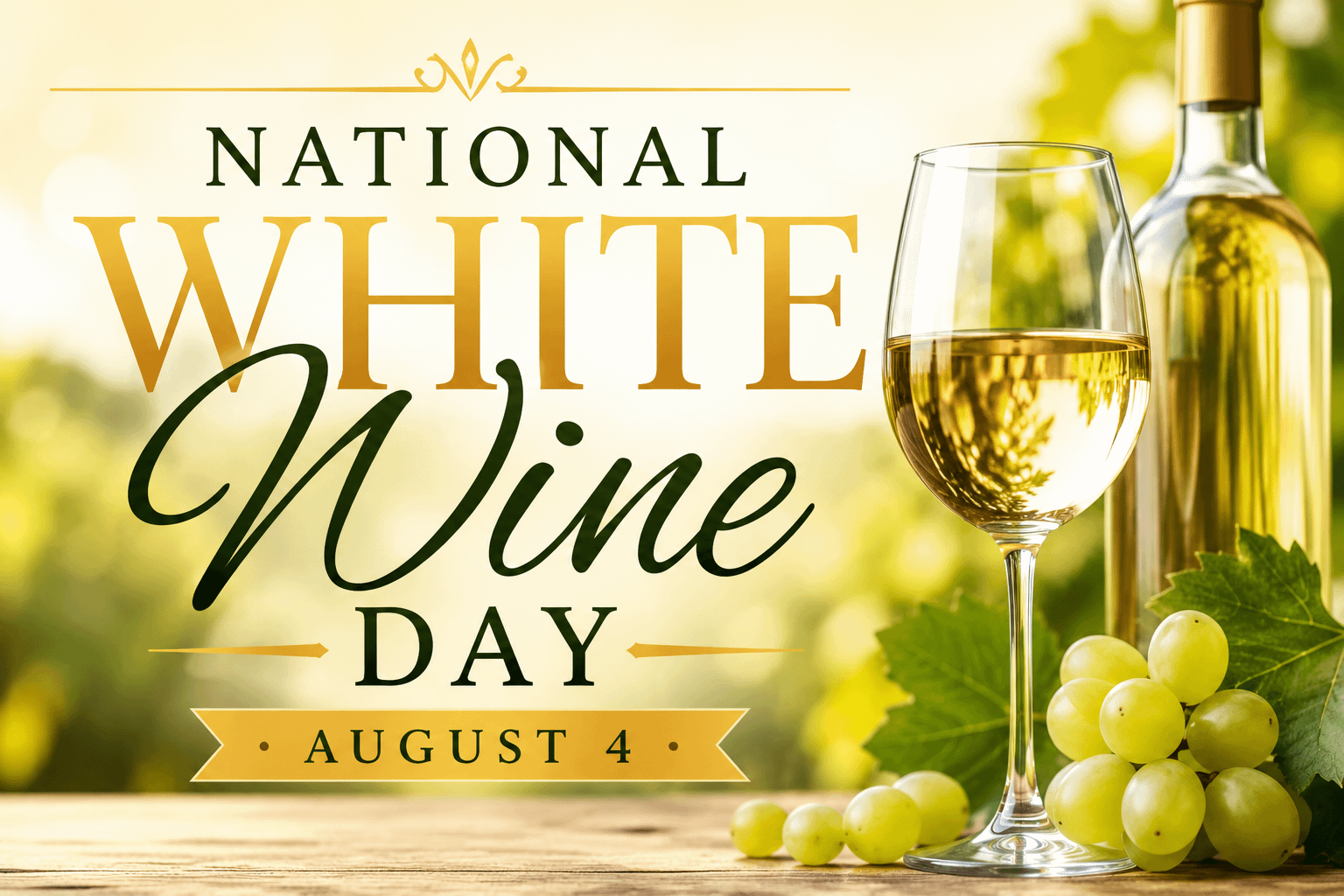 National White Wine Day – Celebrate Crisp, Refreshing Flavors on August 4