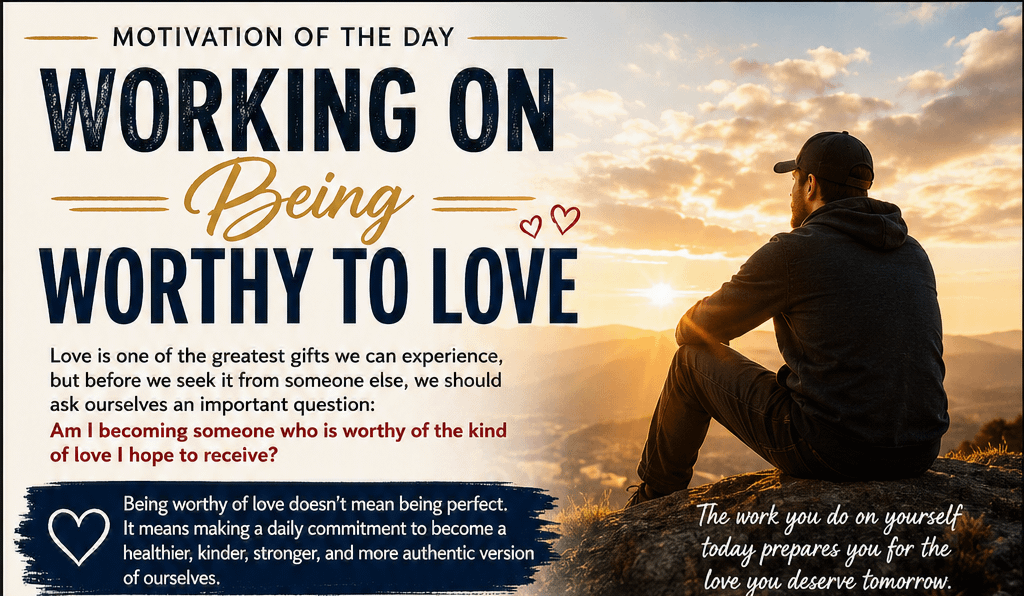 Motivation of the Day: Working on Being Worthy to Love 1 428d1b6f 81bb 4be4 b9ed b0d1ef7f1289