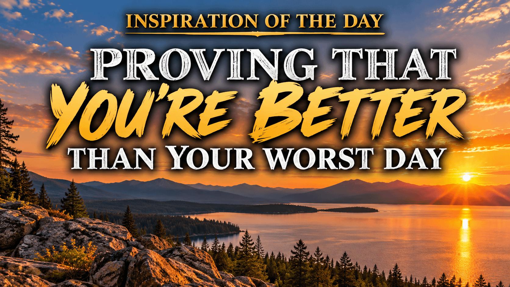 Inspiration of the Day: Proving You’re Better Than Your Worst Day 5 Inspiration of the Day: Proving You’re Better Than Your Worst Day