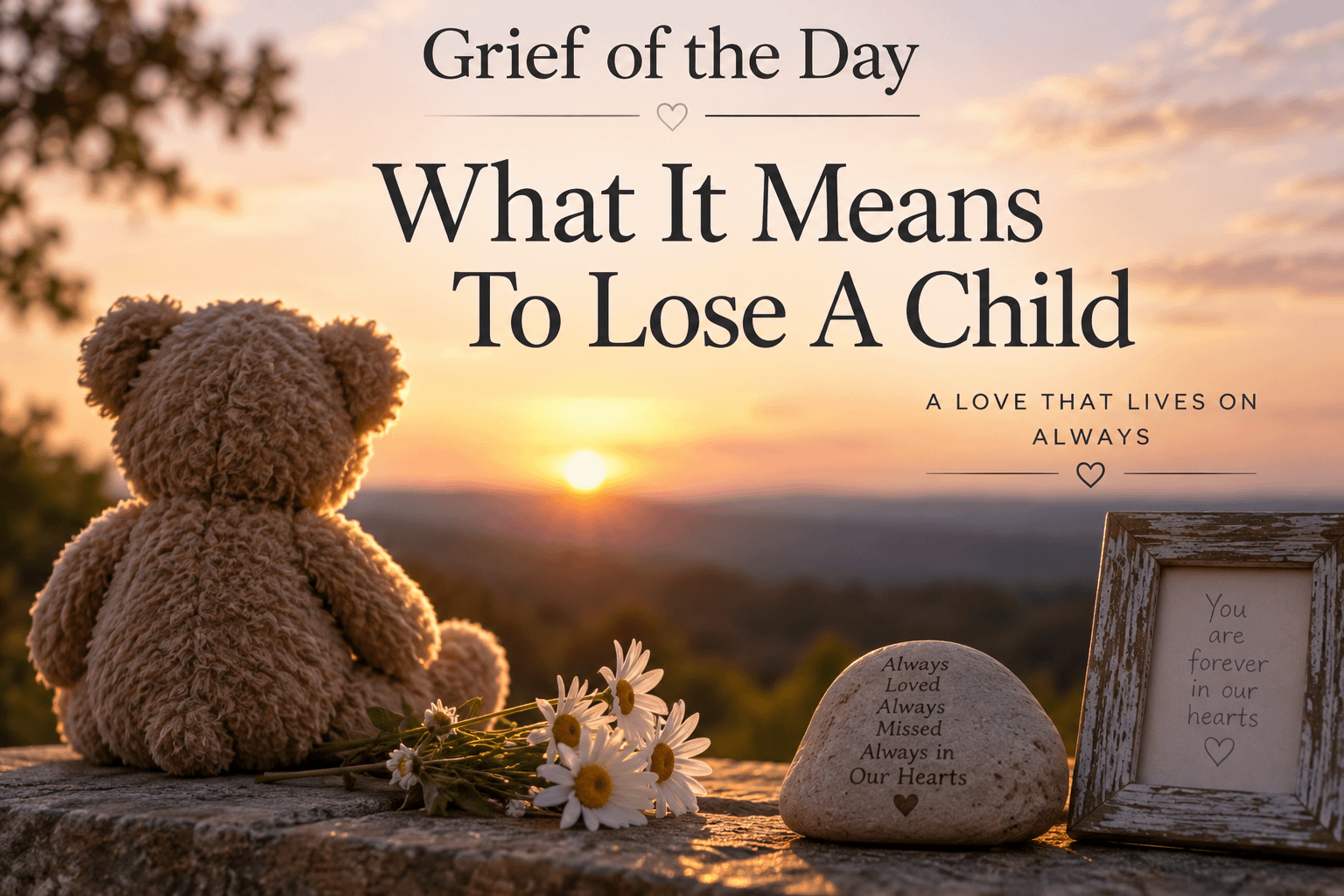 Grief of the Day: What It Means To Lose A Child 2 Grief of the Day: What It Means To Lose A Child