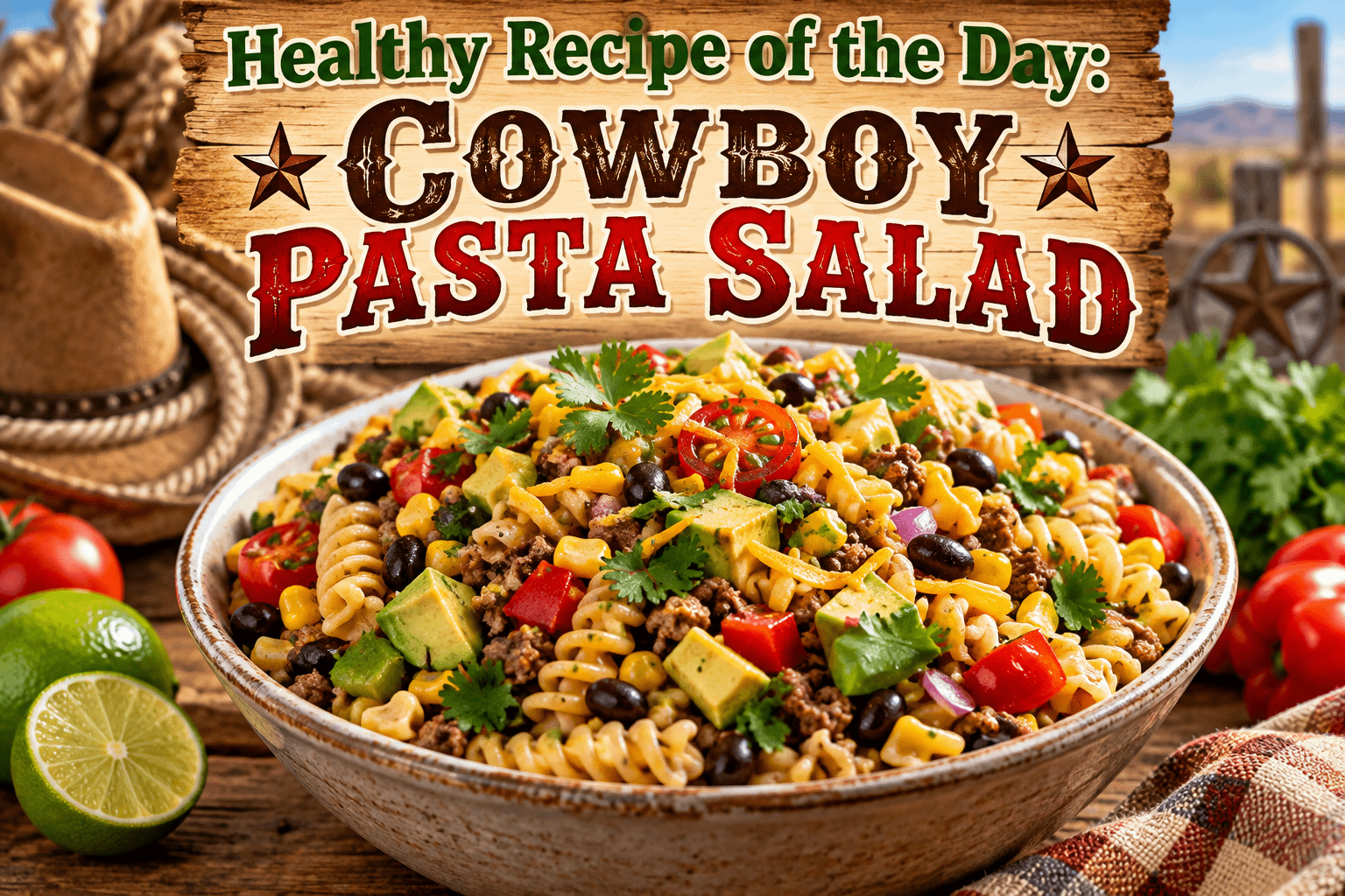 Healthy Recipe of the Day: Cowboy Pasta Salad 1 55d7d7bf 495e 48e2 856e cc4f3bcef4fa