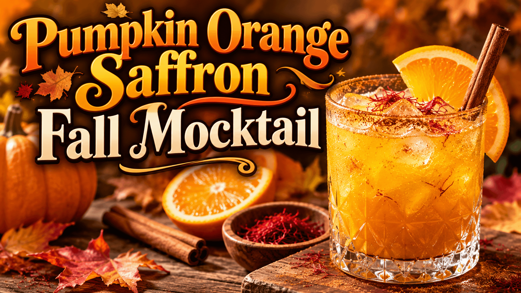 Mocktail of the Day: Pumpkin Orange Saffron Fall Mocktail 5 Mocktail of the Day: Pumpkin Orange Saffron Fall Mocktail