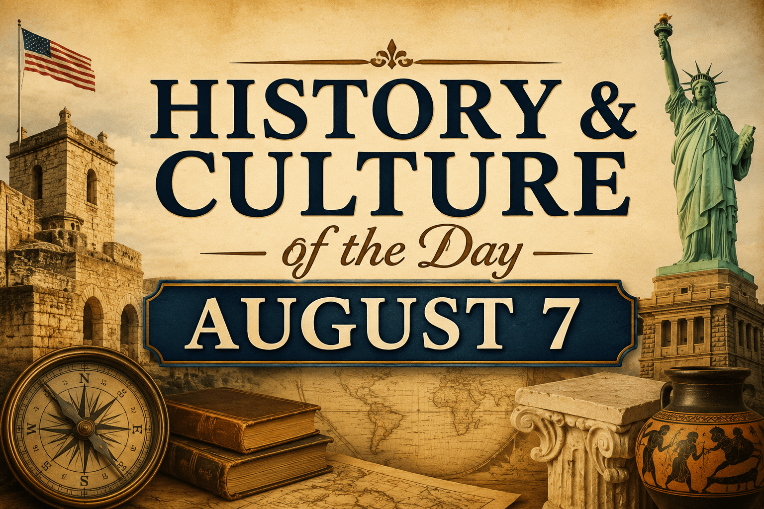 History & Culture of the Day – August 7 1 a60d5d78 722b 4889 9b39 b0a905afd37a