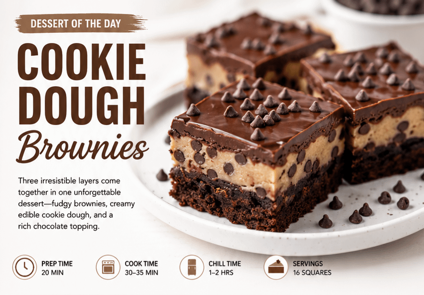 Dessert of the Day: Cookie Dough Brownies